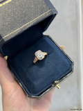 18K Gold 3-Carat Radiant-Cut Lab-Diamond Vintage Statement Ring with Milgrain Detailing-Engagement Rings