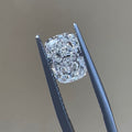 027 For Haidara：Custom 2.62ct D vvs2 cushion cut 14k ring, size US 5.25,balance :$1100