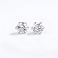 0.5CTx2 D VS1 Classic 6-Prong Round Lab-Grown Diamond Studs