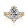 14K Gold 2 Carat Oval Cut Lab-Grown Diamond Ring, Color D, Clarity VS1, IGI Certified. Stackable Light Luxury Elegant Style, Daily Versatile Engagement & Proposal Diamond Ring