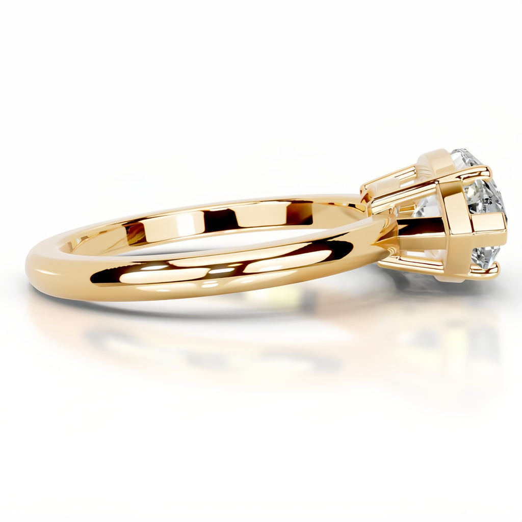 2 Carat Marquise Cut Lab-Grown Diamond Ring  D VS1 IGI Certified, 18K Gold Classic Solitaire Engagement & Proposal Ring