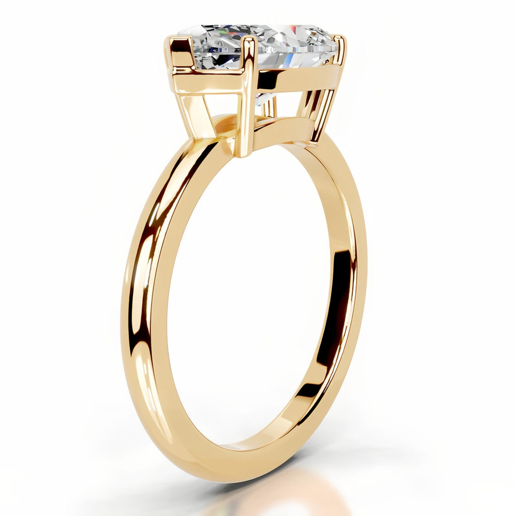 2 Carat Marquise Cut Lab-Grown Diamond Ring  D VS1 IGI Certified, 18K Gold Classic Solitaire Engagement & Proposal Ring